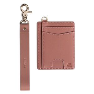 Andar The Denner limited edition color Mauve Leather Card Holder with Strap